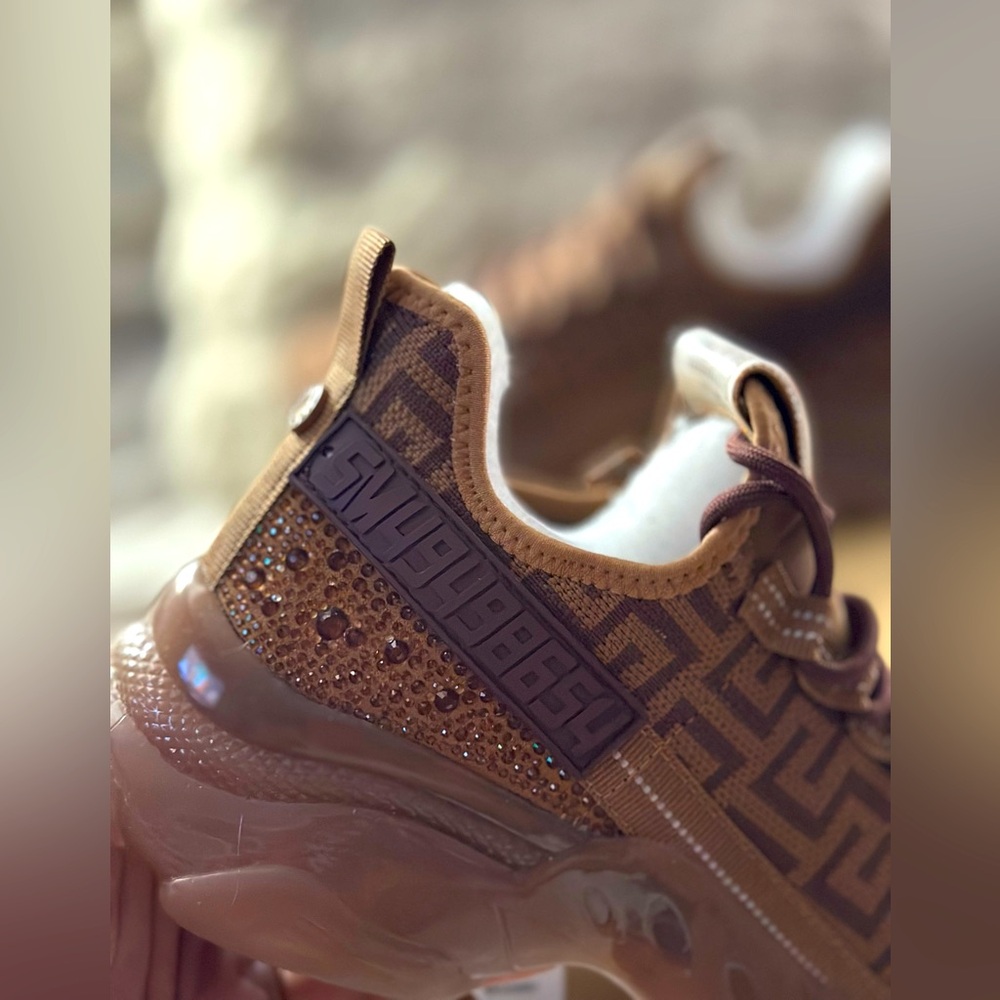 🍫BRAND NEW STEVE MADDEN MAXIMA CHOCOLATE🍫SNEAKERS SZ 9.5🔥RARE STYLE & COLOR🔥 - Picture 4 of 12